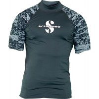 Scubapro UPF 50 Graphite vyriški rash guard marškinėliai trumpomis rankovėmis