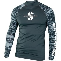 Scubapro UPF 50 Graphite vyriški rash guard marškinėliai ilgomis rankovėmis